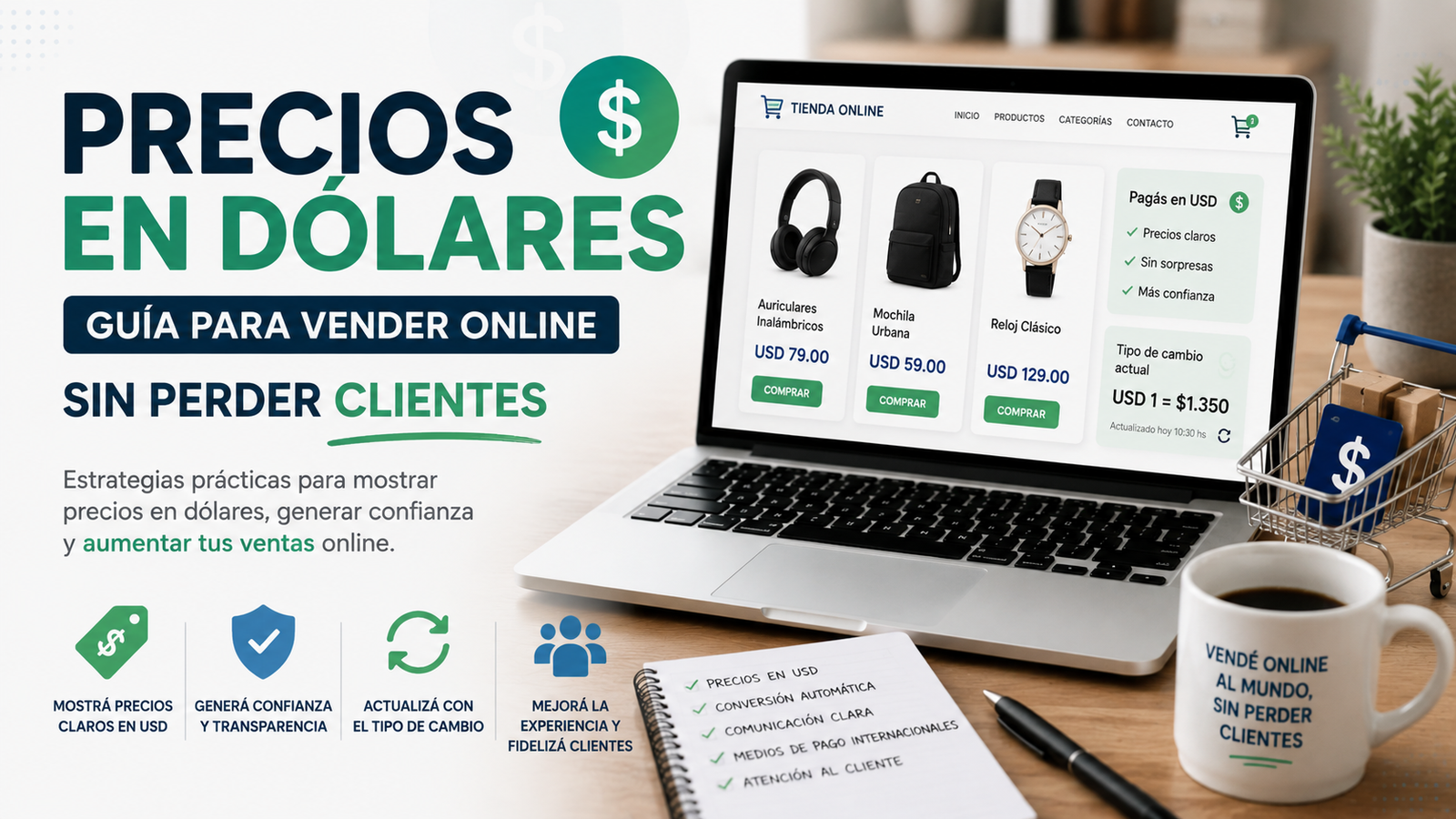 Precios en Dólares: Guía para Vender Online sin Perder Clientes
